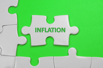 Fototapeta premium Inflation Text - Business Concept