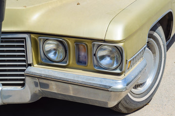 headlight of the car