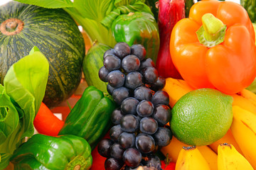 新鮮な果物と野菜