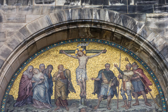 Christian icon of Christ crucifixion, Bremen 
