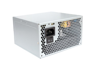 Computer Power Supply on a white background