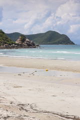 Beach and mountains in Sattahip Chonburi Thailand
