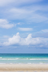 Beach and mountains in Sattahip Chonburi Thailand