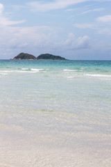 Beach and mountains in Sattahip Chonburi Thailand