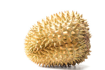 King of fruits, durian on white 