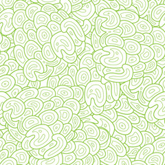 Vector Green Abstract Seaweed texture seamless pattern