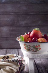 Assortment of juicy fruits