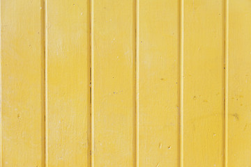 Yellow metal wall