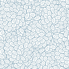 Vector line art drops texture seamless pattern