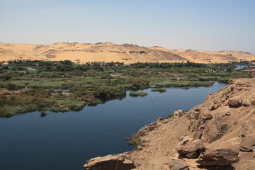 Fototapeta na wymiar Rzeka Nil, Dolinu Nilu, Egipt