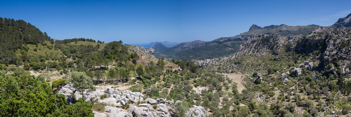 Panorama of the Serra de Tramuntana
