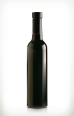 Classical wine bottle, vector icon