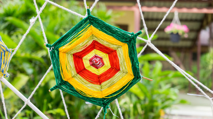 spider web made from Thai silk