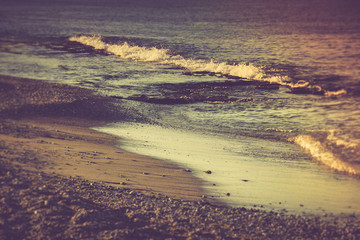 Sea beach in the morning.