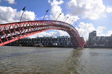 Fototapeta premium The bridge Python (Pythonbrug) in Amsterdam