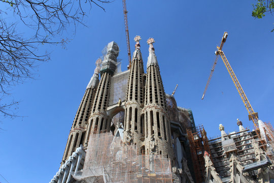 Sagrada Familia Basilica, Church of Barcelona, Spain