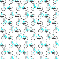 Pattern with bicycle