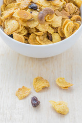 Mix corn flakes cereal snack menu
