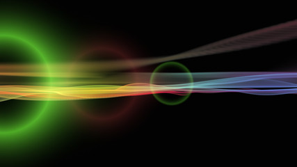 futuristic wave background design with lights