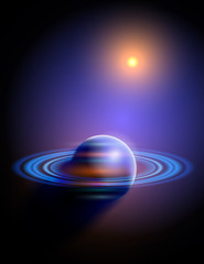 Magic Space - Blue Planet & Yellow Star