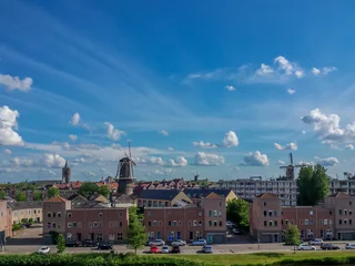 Fototapeten Uitzicht over oude stadscentrum Schiedam © kokandkok
