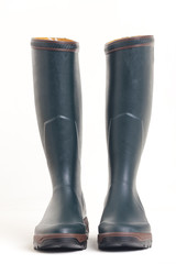 green rubber boots