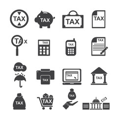 tax  icon - obrazy, fototapety, plakaty