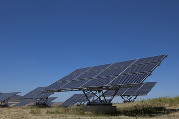 Solar photovoltaics panels field