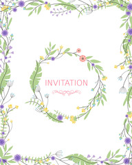 Vector Illustration of a Floral Design