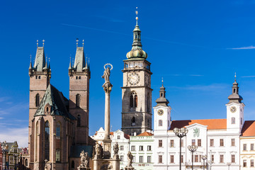 Naklejka premium Large Square, Hradec Kralove, Czech Republic