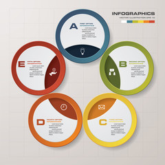 Design clean number banners template. Vector.