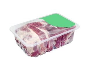 Obraz na płótnie Canvas vacuum circuit packaging for meat