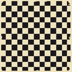 Retro black and white checkered