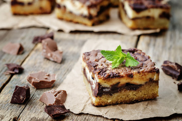 chocolate cream cheese bars