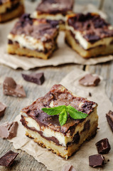 chocolate cream cheese bars