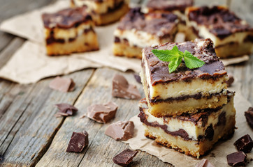 chocolate cream cheese bars
