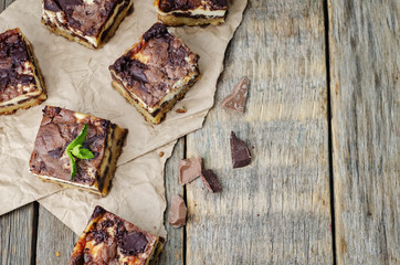 chocolate cream cheese bars