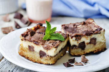 chocolate cream cheese bars