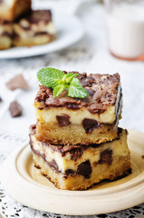 chocolate cream cheese bars