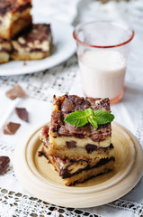 chocolate cream cheese bars