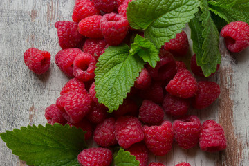 Frische Himbeeren 