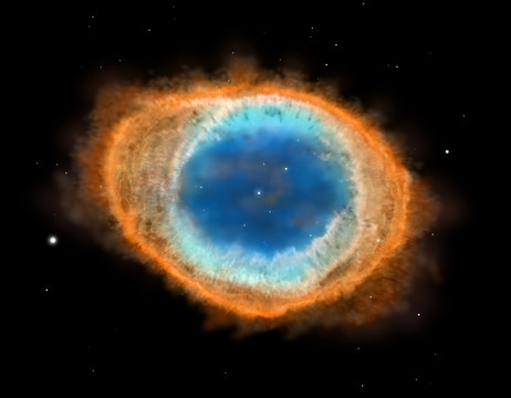 Fototapeta Galaxy : Ring Nebula M57, illustration