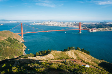View of the Golden Gate Bridge from Hawk Hill,  Golden Gate Nati