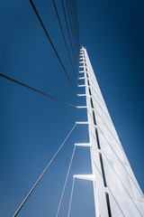 Fototapeta na wymiar Architectural details of the Sundial Bridge, in Redding, Califor