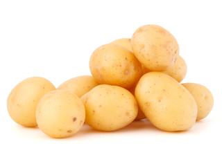 new potato tuber isolated on white background cutout