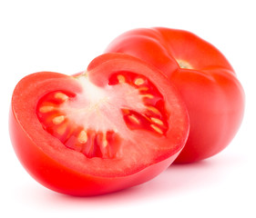 Tomato vegetable isolated on white background cutout