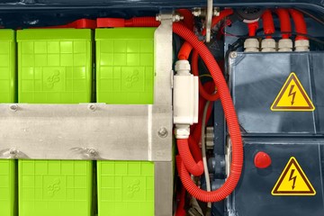 Batteries of an electric bus