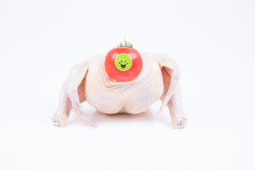 Domates Başlı Tavuk