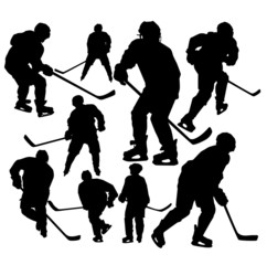  hockey player vector