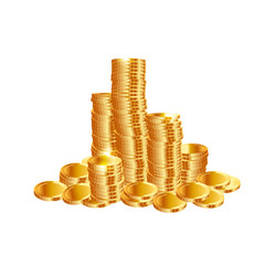 Money coins. Vector